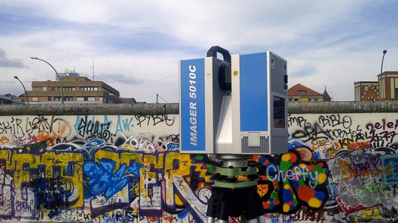 3D scanner Z+F IMAGER 5010C op project Berlin Wall